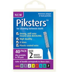 Piksters pack of 40 interdental brushes