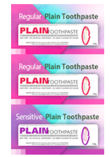 Plain toothpaste TRIO